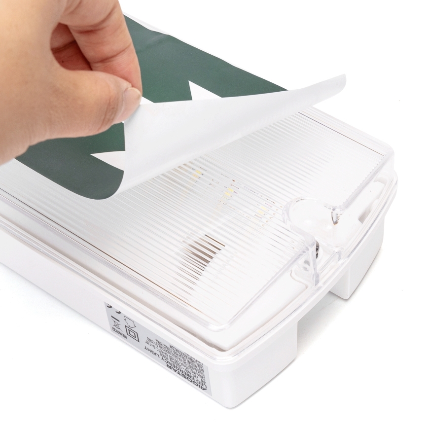 Aigostar - LED avarinė lemputė EMERGENCY EXIT LED/4W/230V IP65 6500K 600mAh