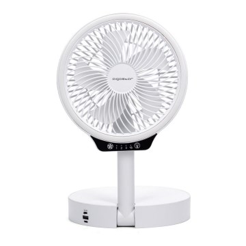 Aigostar - LED belaidis sulankstomas ventiliatorius su USB prievadu 6,5W/5V 8000 mAh