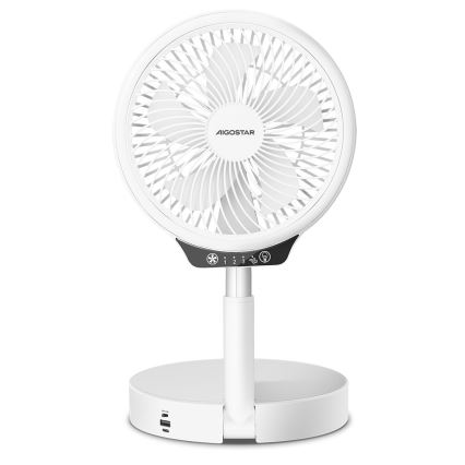 Aigostar - LED Belaidis sulankstomas ventiliatorius su USB prievadu 6,5W/5V