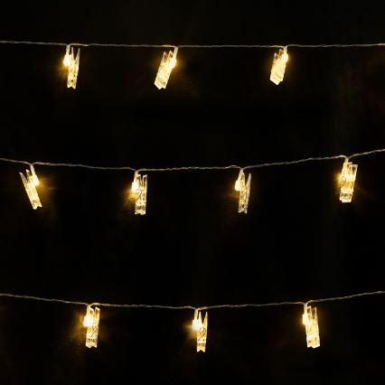 Aigostar - LED dekoratyvinė girlianda 10xLED/5W/USB 5 m šilta balta