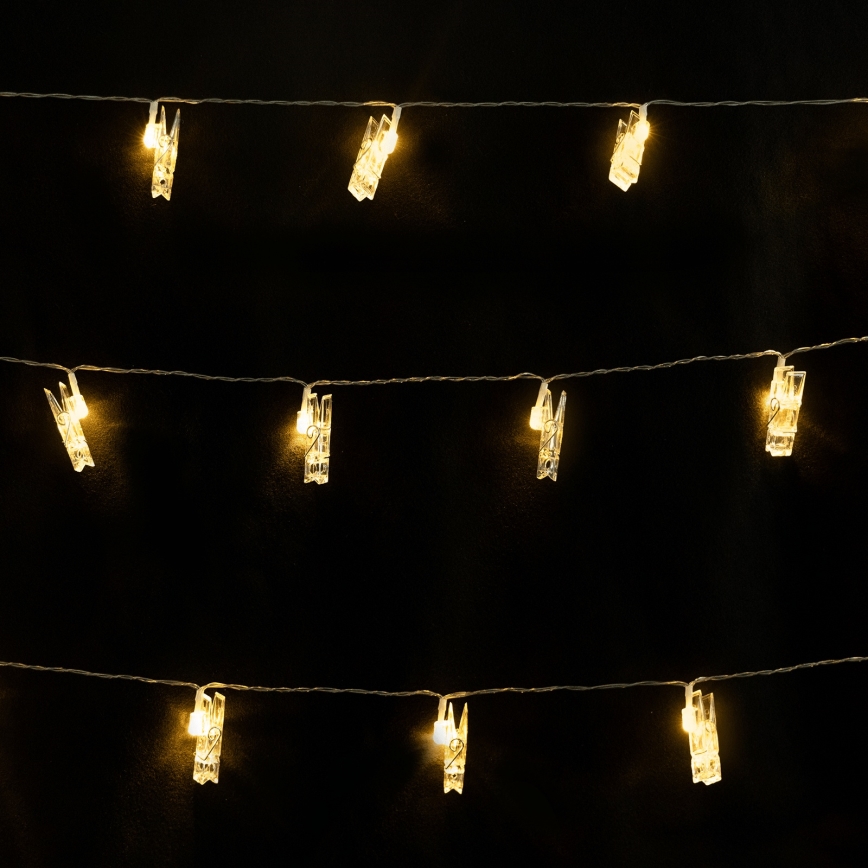 Aigostar - LED dekoratyvinė girlianda 10xLED/5W/USB 5 m šilta balta