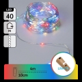 Aigostar - LED Dekoratyvinė girlianda su butelio kamščiu 40xLED/3xLR44 4m daugiaspalvė