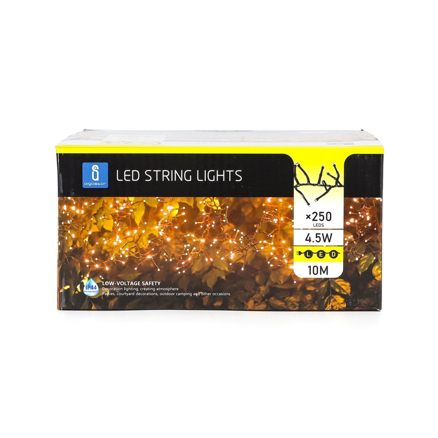 Aigostar - LED Dekoratyvinė lauko girlianda 250xLED/10m IP44 šiltai balta
