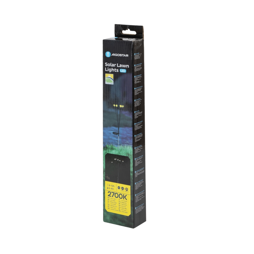 Aigostar - LED dekoratyvinis šviestuvas, įkraunamas saulės energija LED/0,04W/1,2V 68,5cm 300 mAh 2700K IP44