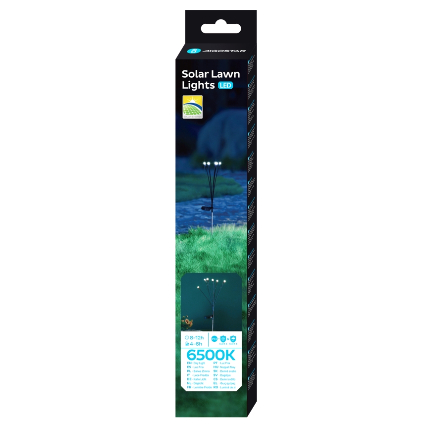 Aigostar - LED dekoratyvinis šviestuvas, įkraunamas saulės energija LED/0,04W/1,2V 68,5cm 6500K IP44 300 mAh