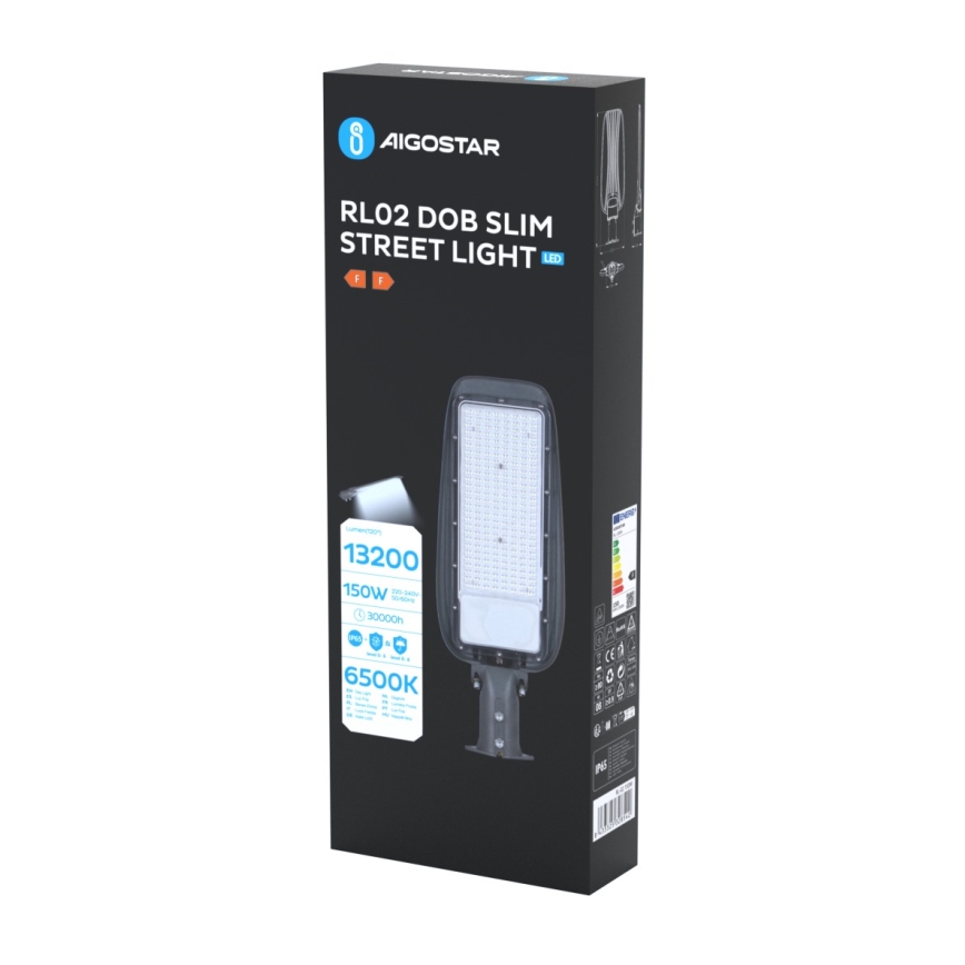 Aigostar - LED gatvės šviestuvas SLIM LED/150W/230V 6500K IP65