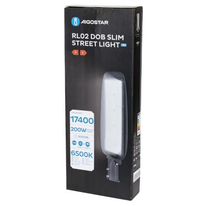 Aigostar - LED Gatvės šviestuvas SLIM LED/200W/230V 6500K IP65