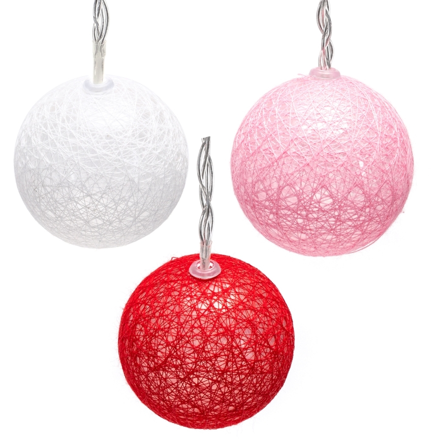 Aigostar - LED girlianda 10xLED/3xAA 2m šiltai balta