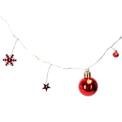 Aigostar - LED girlianda 20xLED/3xAA 2 m šiltai balta