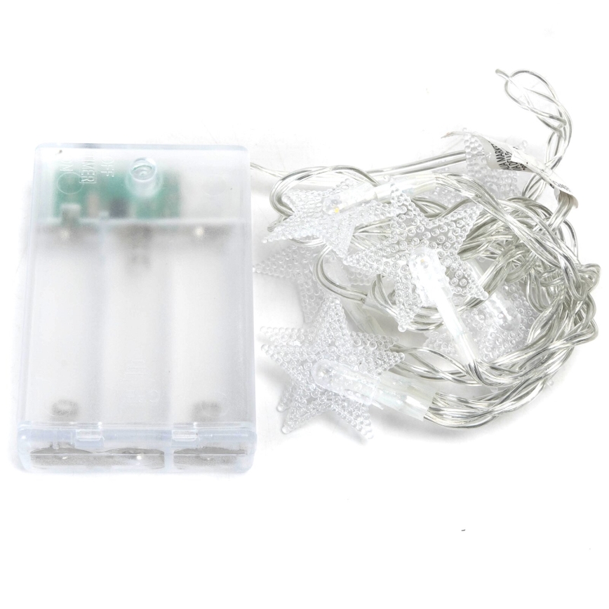 Aigostar - LED girlianda 20xLED/3xAA 3,3m žvaigždės