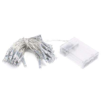 Aigostar - LED girlianda 50xLED/3xAA 5,3 m įvairiaspalvė