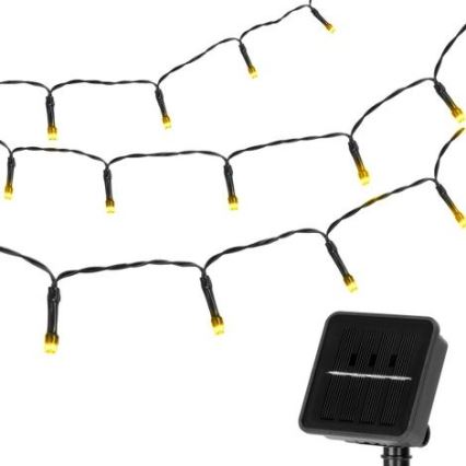 Aigostar - LED grandinė, įkraunama saulės šviesa 100xLED/12m 300 mAh IP65 šilta balta