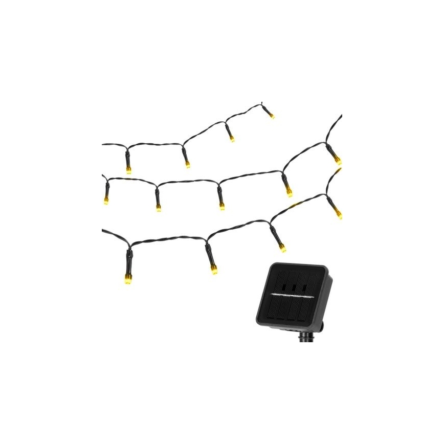 Aigostar - LED grandinė, įkraunama saulės šviesa 100xLED/12m 300 mAh IP65 šilta balta