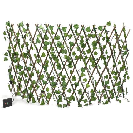 Aigostar - LED grandinė, įkraunama saulės šviesa 102xLED/2x0,7m IP65 300 mAh šilta balta ivy