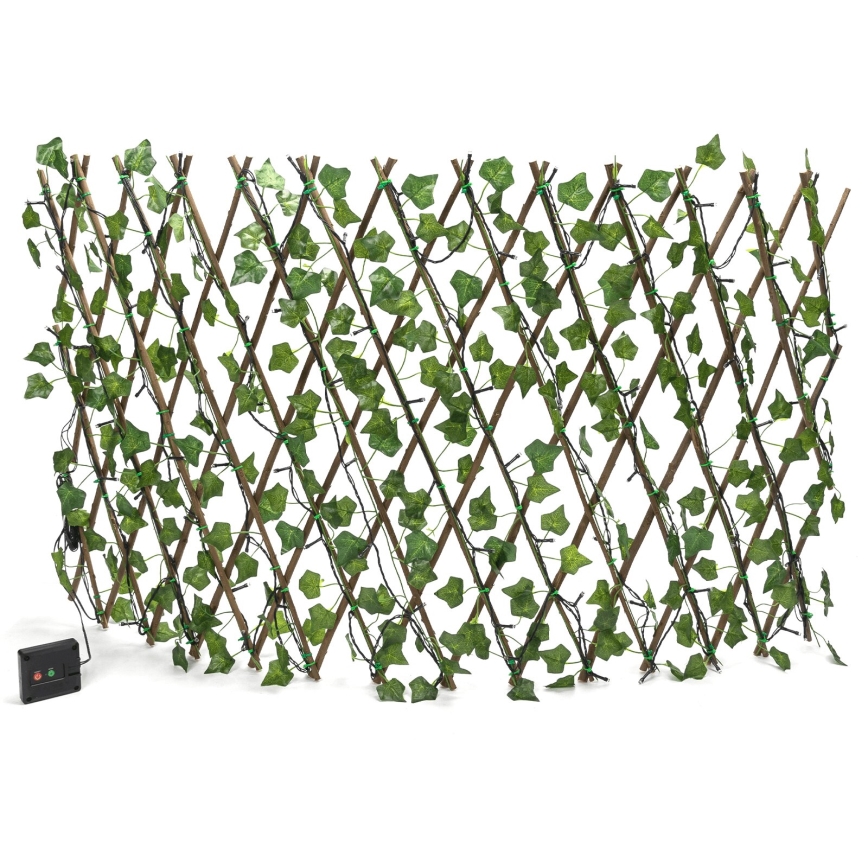 Aigostar - LED grandinė, įkraunama saulės šviesa 102xLED/2x0,7m IP65 300 mAh šilta balta ivy