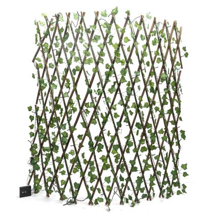 Aigostar - LED grandinė, įkraunama saulės šviesa 148xLED/2x1,2m IP65 šilta balta ivy