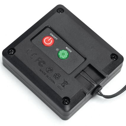 Aigostar - LED grandinė, įkraunama saulės šviesa 148xLED/2x1,2m IP65 šilta balta ivy