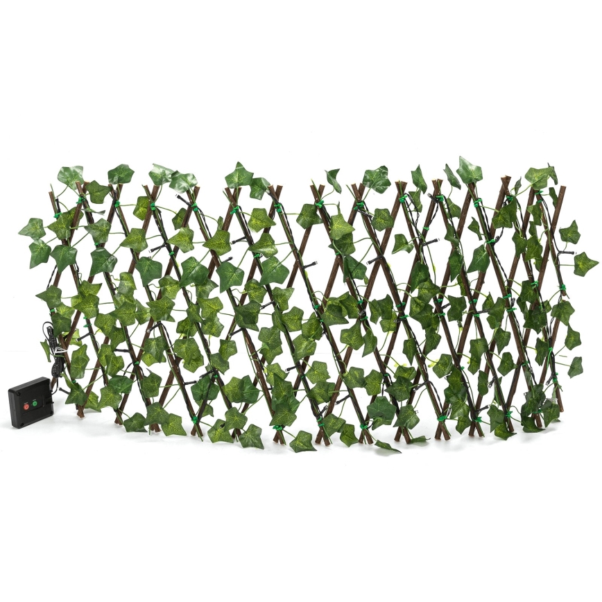 Aigostar - LED grandinė, įkraunama saulės šviesa 56xLED/2x0,4m IP65 300 mAh šilta balta ivy