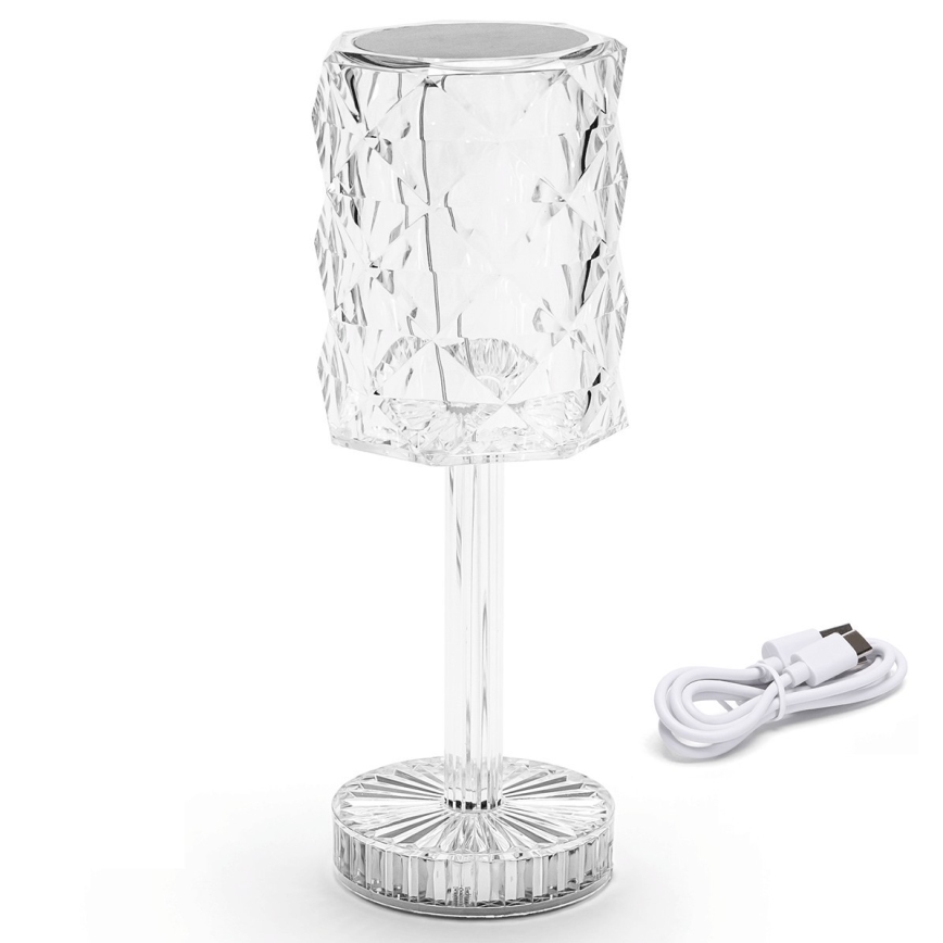 Aigostar - LED įkraunamas stalinis šviestuvas su reguliuojamu šviesos srautu LED/1W/5V 2700/4000/6500K 1800mAh 26 cm