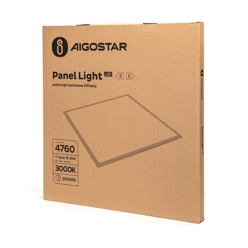 Aigostar - LED įleidžiama lubų panelė LED/28W/230V 60x60 cm 3000K