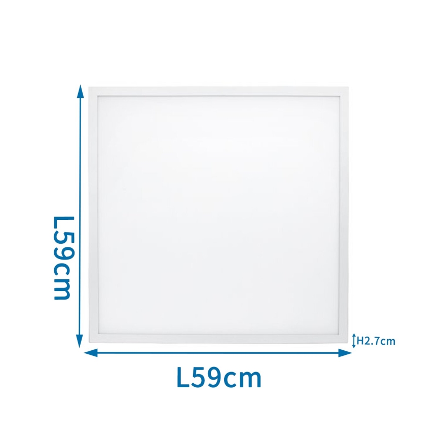 Aigostar - LED įleidžiama lubų panelė LED/40W/230V 3000K/4000K/6500K 60x60cm balta