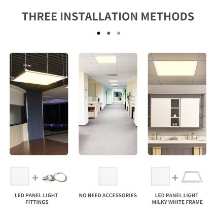 Aigostar - LED įleidžiama lubų panelė LED/40W/230V 6500K 60x60cm balta