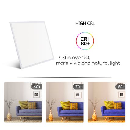 Aigostar - LED įleidžiama lubų panelė LED/40W/230V 6500K 60x60cm balta