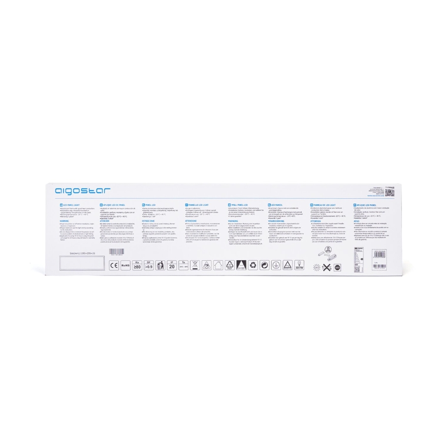 Aigostar - LED įleidžiama lubų panelė LED/50W/230V 4000K 120x30cm balta