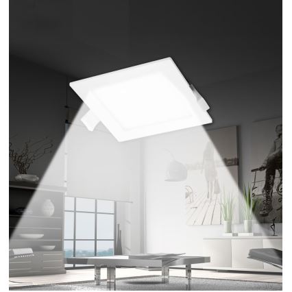 Aigostar - LED įleidžiamas lubinis šviestuvas LED/18W/230V 22x22 cm 4000K balta