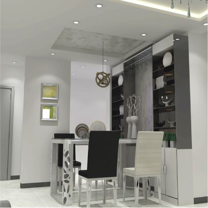 Aigostar - LED įleidžiamas lubinis šviestuvas LED/21W/230V diametras 20 cm 6000K balta