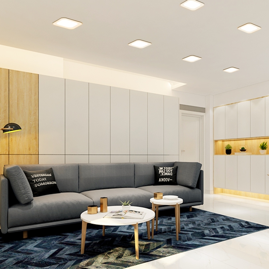 Aigostar - LED įleidžiamas lubinis šviestuvas LED/9W/230V 4000K 14,5x14,5 cm baltas