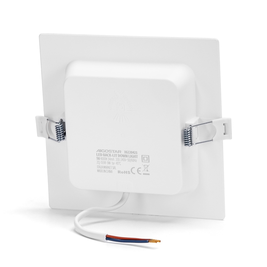 Aigostar - LED įleidžiamas lubinis šviestuvas LED/9W/230V 4000K 14,5x14,5 cm baltas