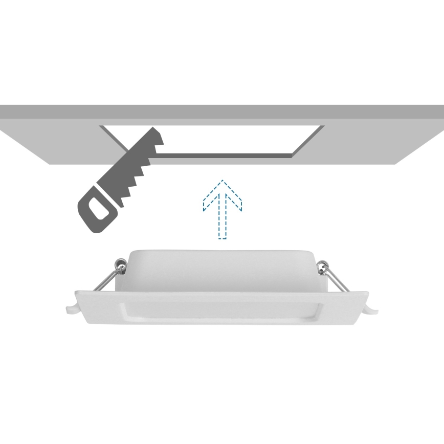 Aigostar - LED įleidžiamas lubinis šviestuvas LED/9W/230V 4000K 14,5x14,5 cm baltas