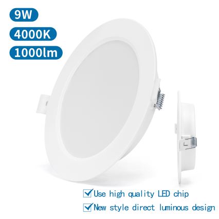 Aigostar - LED įleidžiamas lubinis šviestuvas LED/9W/230V 4000K diametras 14,5 cm balta