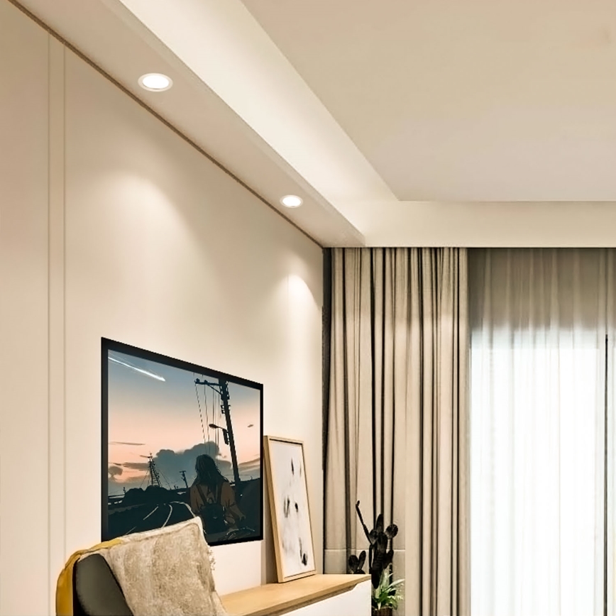 Aigostar - LED įleidžiamas lubinis šviestuvas ULTRATHIN LED/6W/230V 3000K balta
