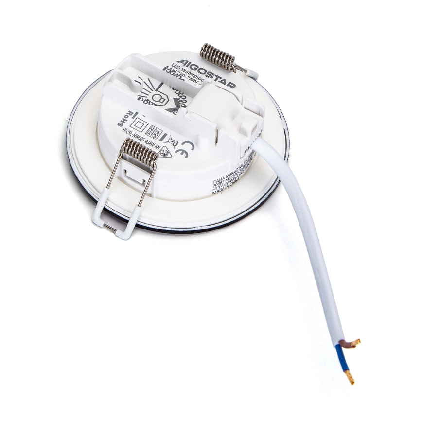 Aigostar - LED įleidžiamas lubinis vonios šviestuvas LED/4,8W/230V 3000K juoda IP65