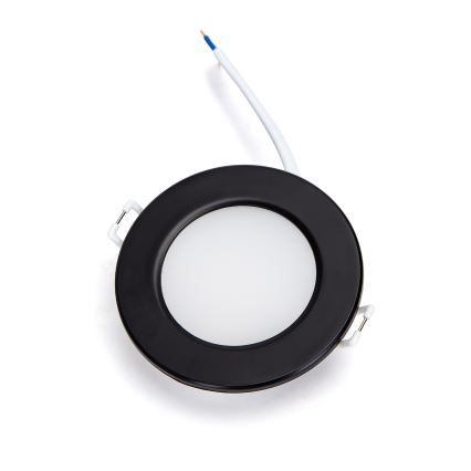 Aigostar - LED įleidžiamas lubinis vonios šviestuvas LED/4,8W/230V 6500K juoda IP65