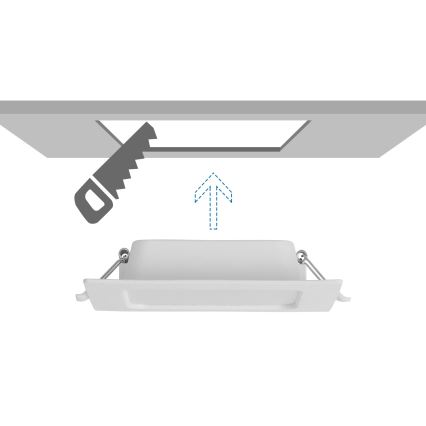 Aigostar - LED įleidžiamas šviestuvas LED/6W/230V 6500K 12x12 cm baltas