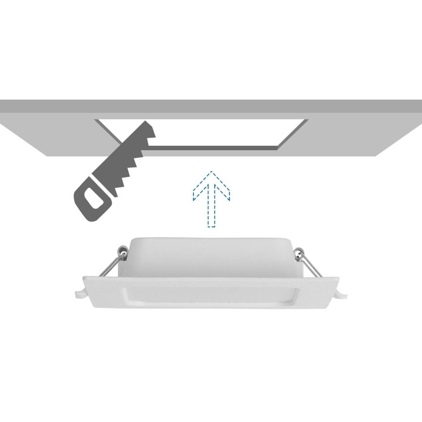 Aigostar - LED įleidžiamas šviestuvas LED/6W/230V 6500K 12x12 cm baltas