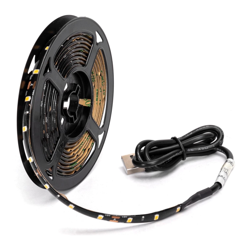 Aigostar - LED juosta 2m LED/4,9W/5V 2700K IP65 juoda