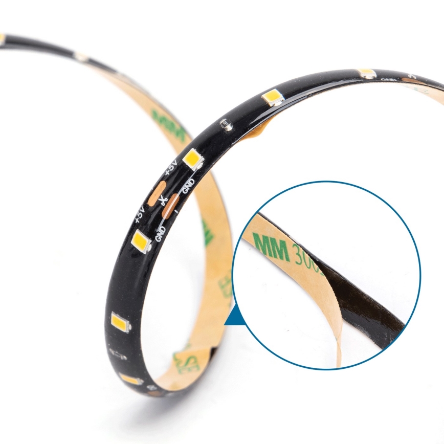 Aigostar - LED juosta 2m LED/4,9W/5V 2700K IP65 juoda