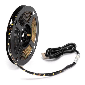 Aigostar - LED juosta 2m LED/4,9W/5V 6500K IP65 juoda