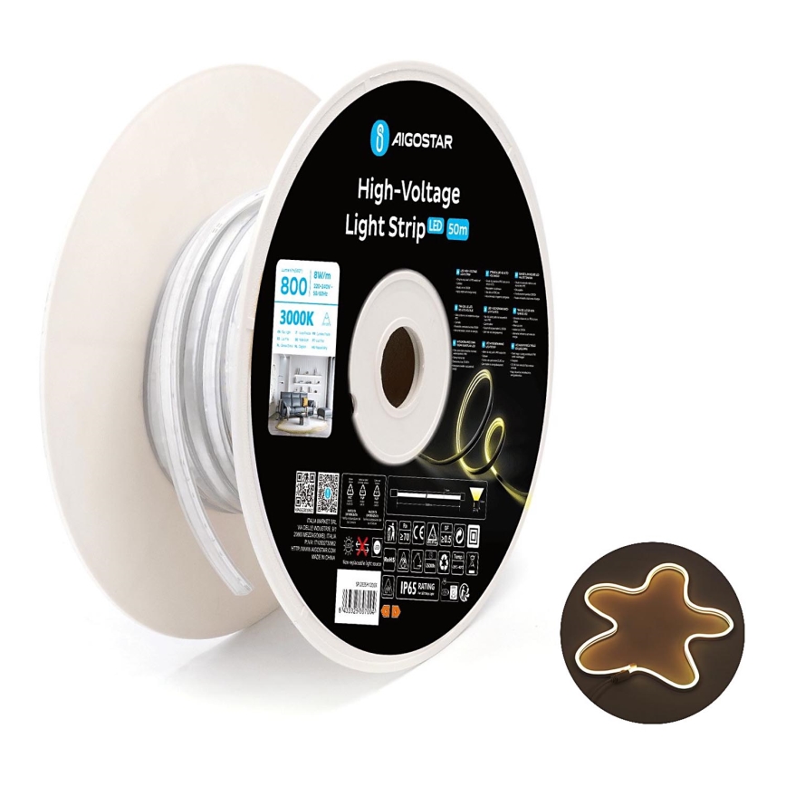 Aigostar - LED juosta 50 m LED/400W/230V 3000K IP65