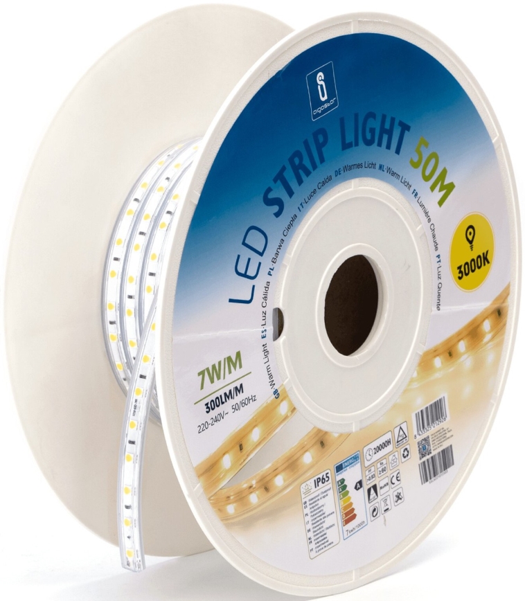 Aigostar - LED juosta LED/350W/230V 50m 3000K IP65