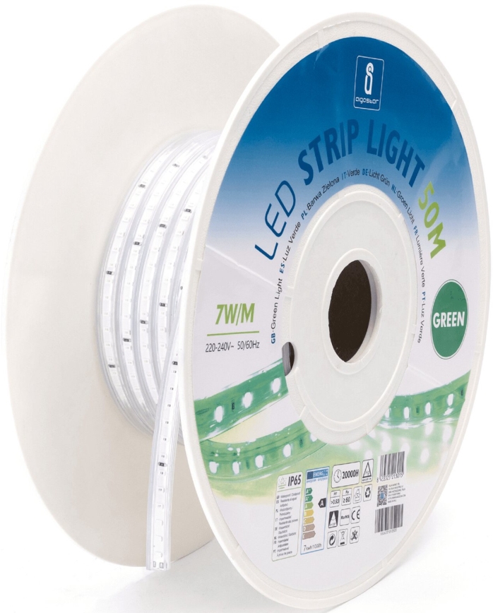 Aigostar - LED juosta LED/350W/230V 50m žalia IP65