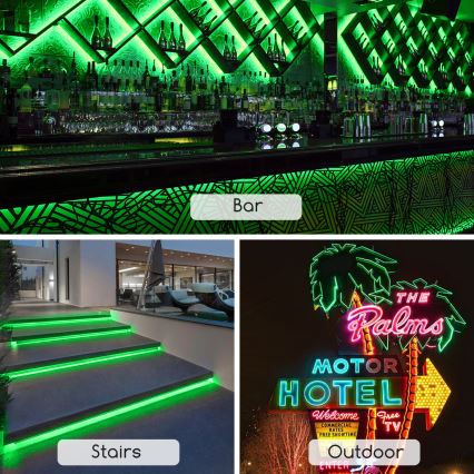 Aigostar - LED juosta LED/350W/230V 50m žalia IP65