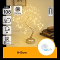 Aigostar - LED Kalėdinė dekoracija 108xLED/3xAA/8 funkcijų 45cm šilta balta