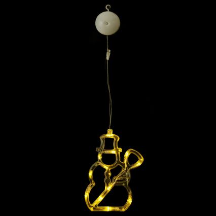 Aigostar - LED kalėdinė dekoracija 10xLED/3xAAA sniego senis 20,5 cm