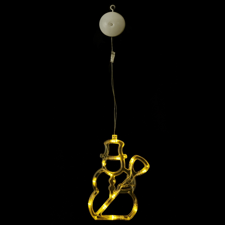 Aigostar - LED kalėdinė dekoracija 10xLED/3xAAA sniego senis 20,5 cm