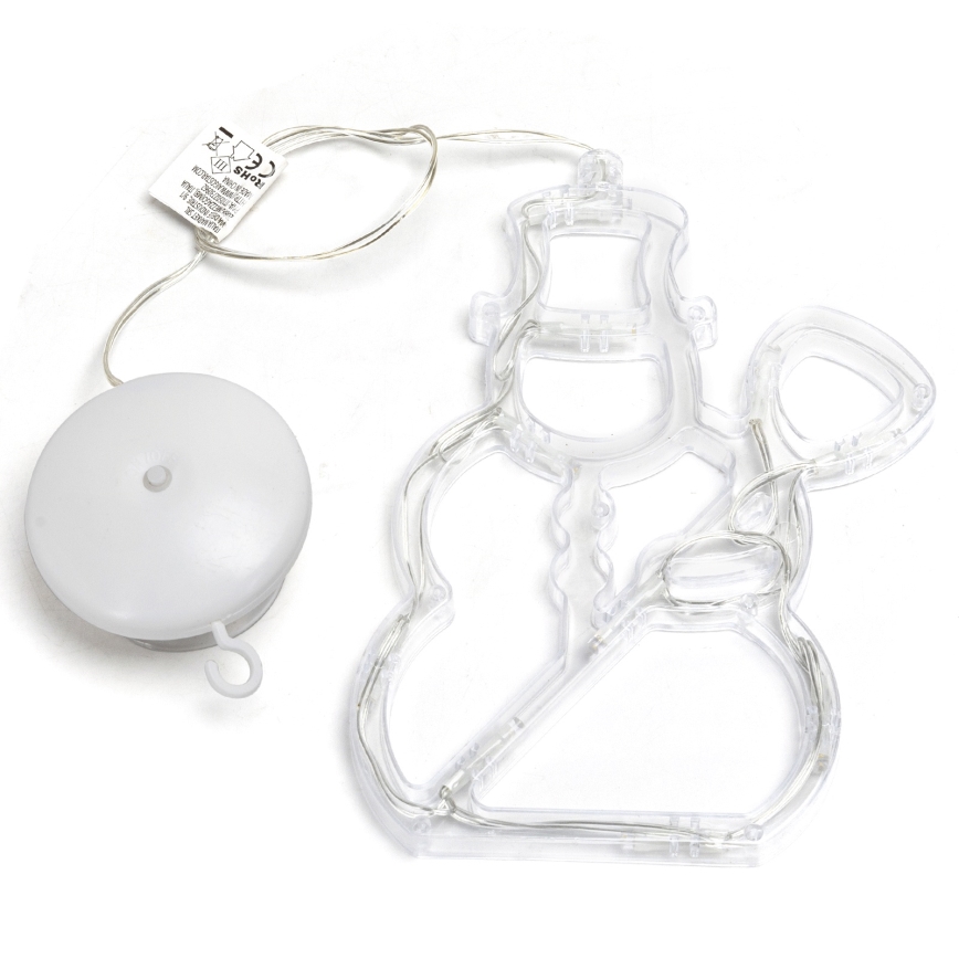 Aigostar - LED kalėdinė dekoracija 10xLED/3xAAA sniego senis 20,5 cm